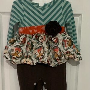 Striped and Festive Kids Bodysuit